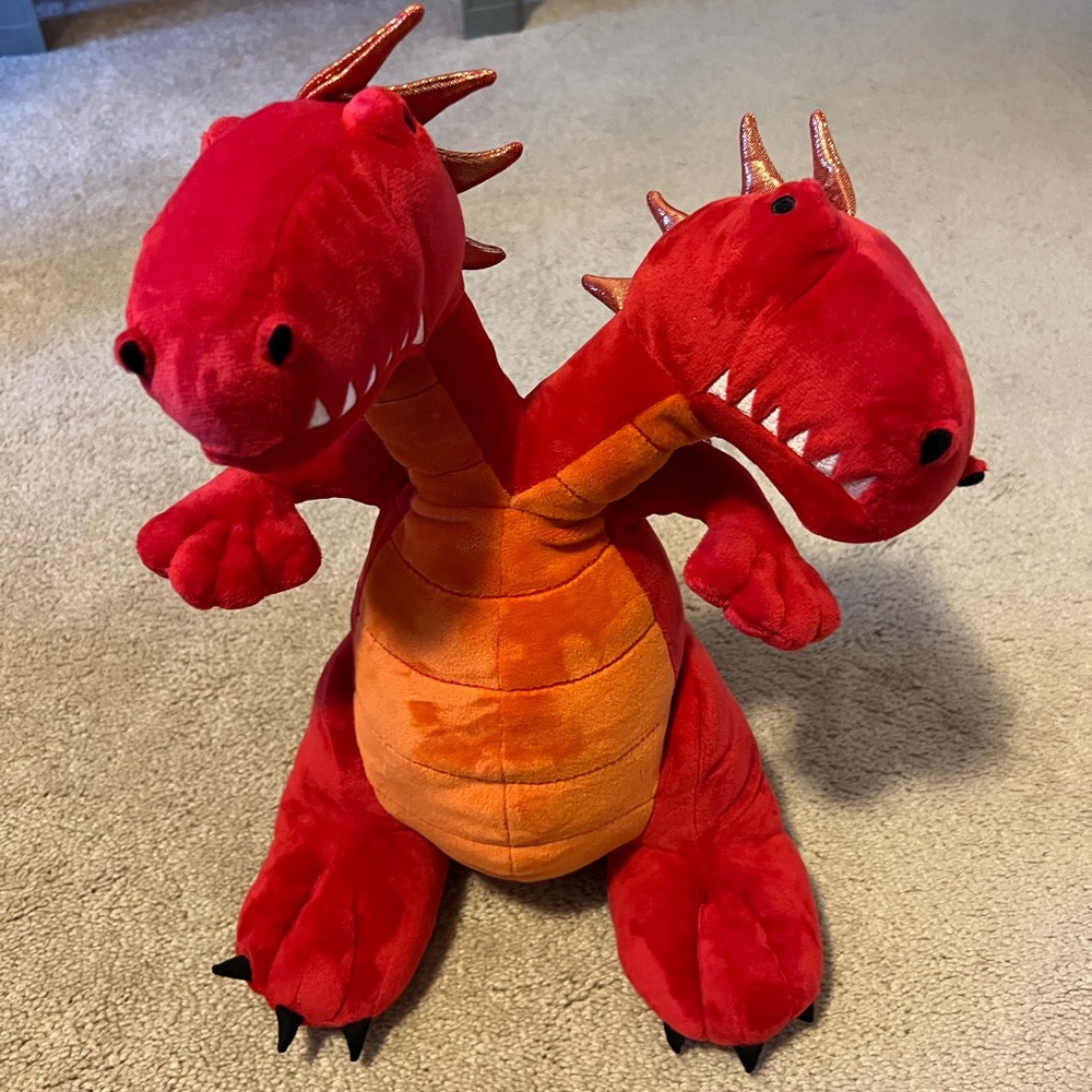 Pillowfort Double Headed Dragon Plush Throw Pillow